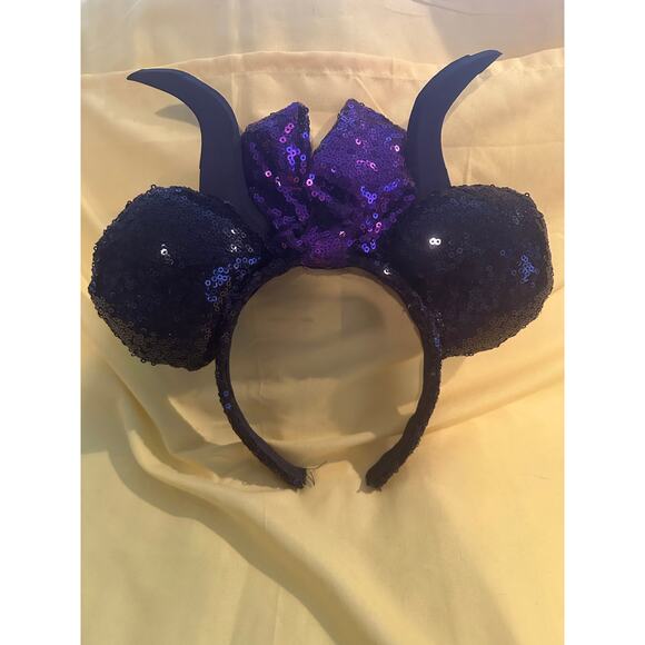 Handmade Disney Maleficent Horns Princess Sleeping Beauty Dragon Villian Ears - Picture 2 of 3